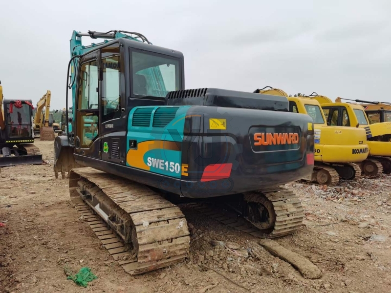 Sunward SWE150E Wheeled Second-hand Excavator China Brand Swe150e Used Digger 15TON on Cheap Price Sale