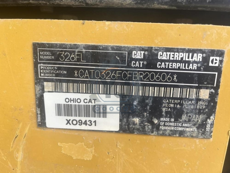 Used Cat Excavators for Sale Cat 326FL Original Hydraulic Construction Equipment Excavator Digger