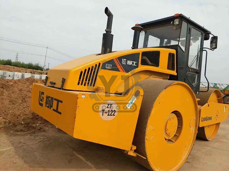 Chinese Brand Liugong CLG6327 27T Vibration Roller Used Condition Liugong 6327 Road Roller