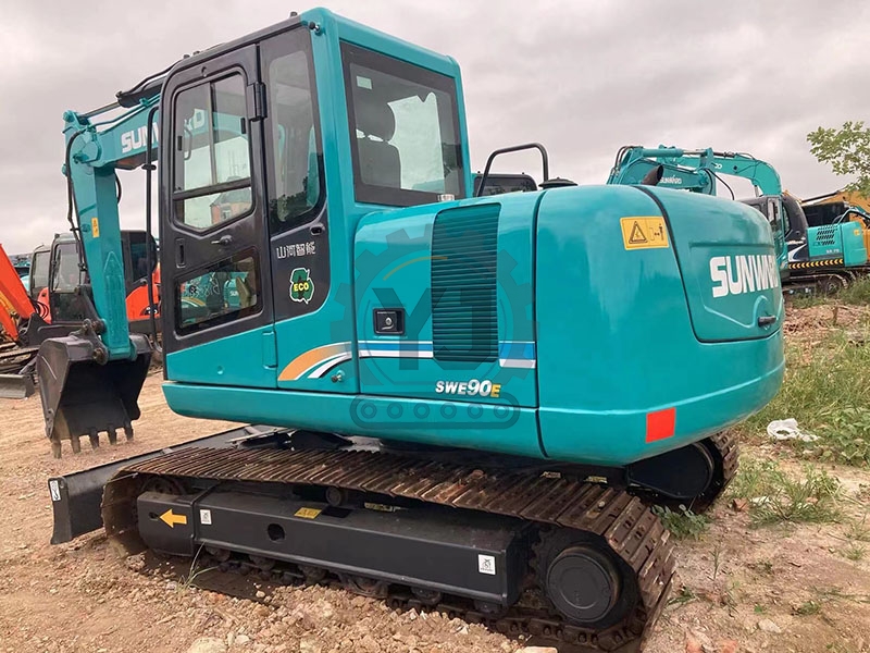 Used Excavators Sunwardd SWE90E for Sale in Shanghai Earthmoving Machinery Good Condition Low Hours