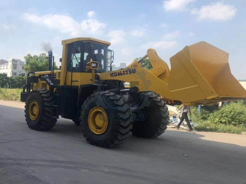 WA470 Used Komatsu Front Wheel Loaders For Construction Earthmoving