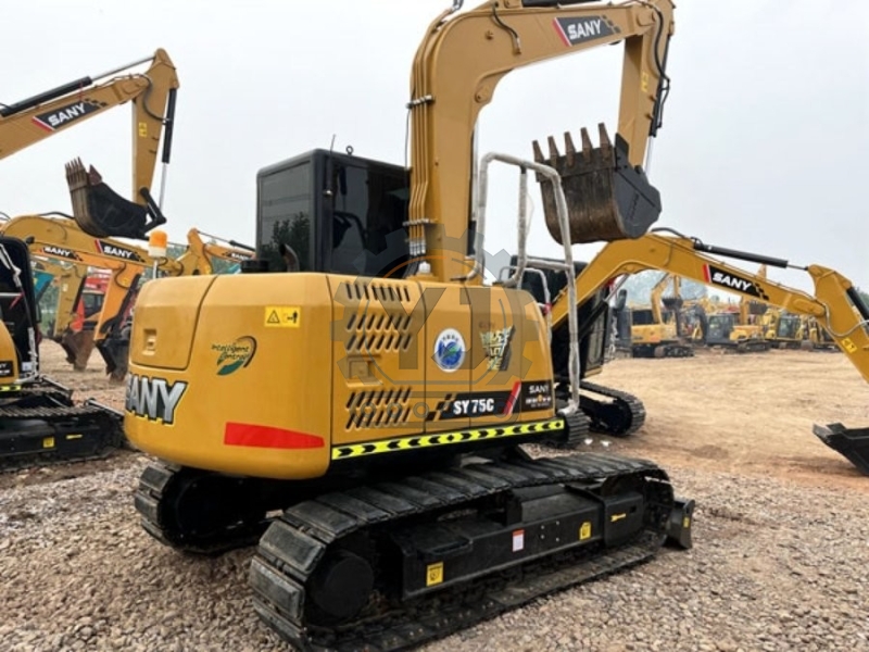 EPA sany SY75C Used Compact Excavators Second Hand Mini Crawler
