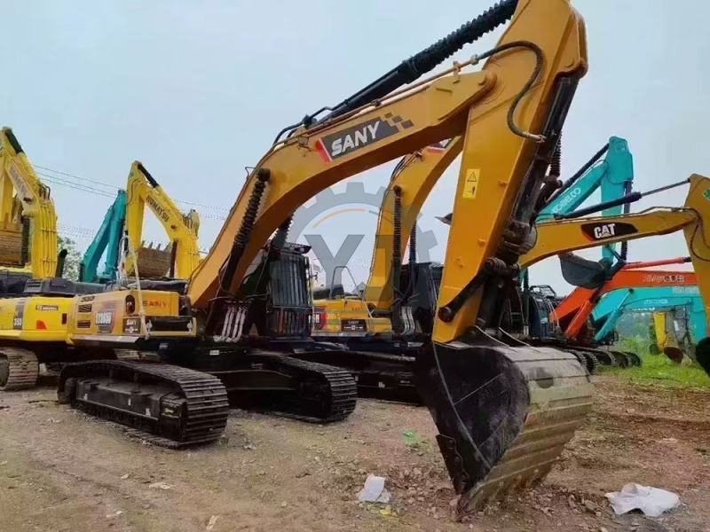 Bucket Rod Digging Force 180kN SANY 365H Used Crawler Excavator Engine Cooled to 50℃ in Desert Test