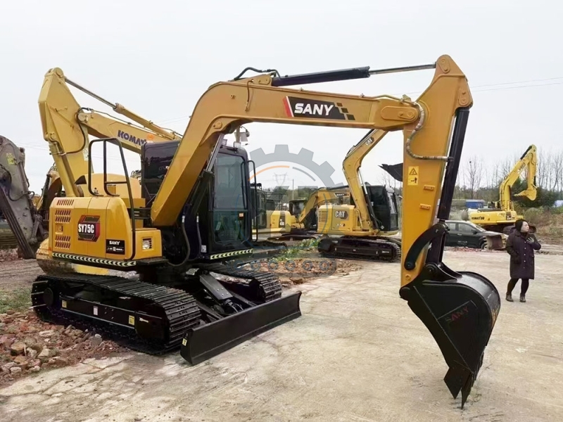 Hot Sale Used Sany SY75C 75c-9 SY75C-10 Excavator 7.5 Ton Excavator Crawler Excavator Price