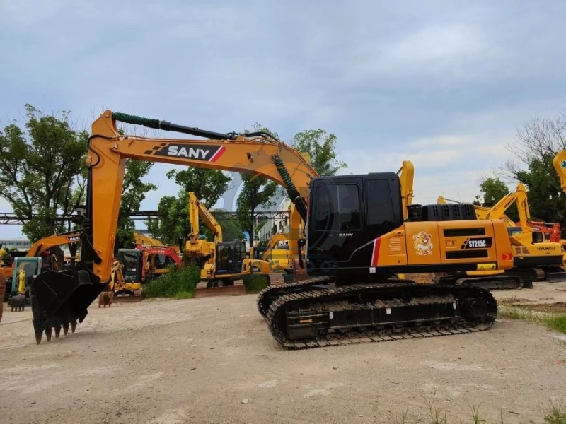 Hydraulic Used Sany Excavator SY215C 118KW 21900KG for sale