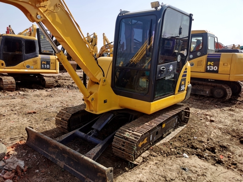 Real Price Used Mini Komatsu PC56-7 PC56-8 Crawler Excavator 5ton Komatsu Digger Low Price Saling