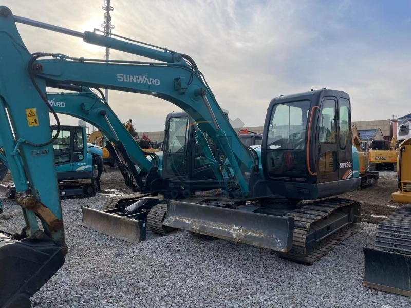 8 Ton Weight Machinery Used Excavator Sunward SWE80E Second Hand Sunward 80E Excavator
