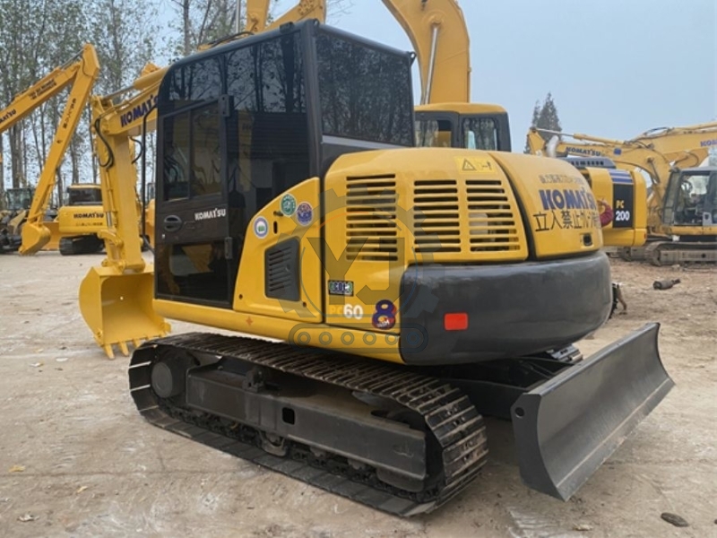 6T Turbocharged Used Komatsu Excavator PC60 Hydraulic Crawler