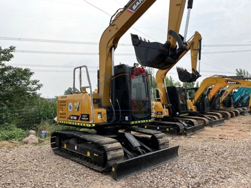 EPA sany SY75C Used Compact Excavators Second Hand Mini Crawler