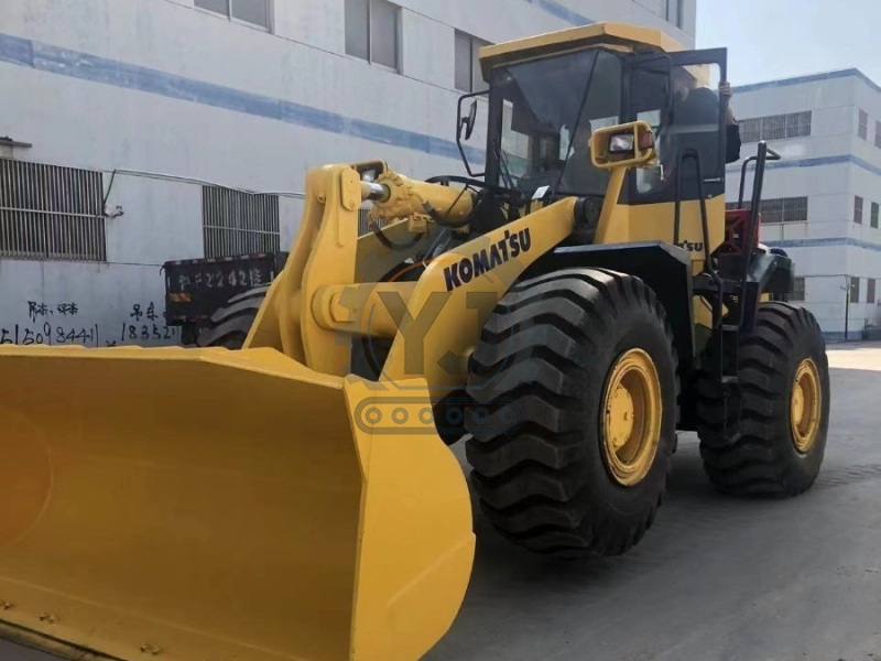 WA470 Used Komatsu Front Wheel Loaders For Construction Earthmoving