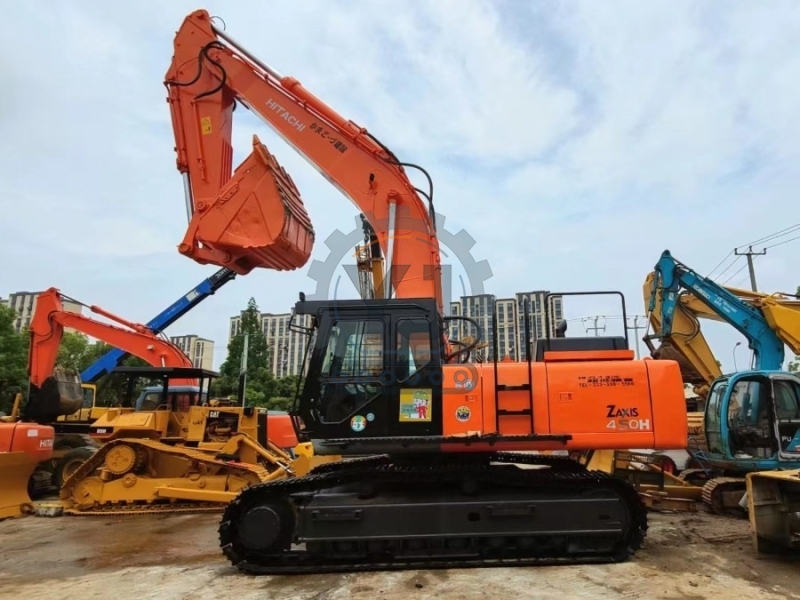 Large Scale Repossessed Hitachi Zx450 Equipment Trader Excavator 45Ton Isuzu Engine