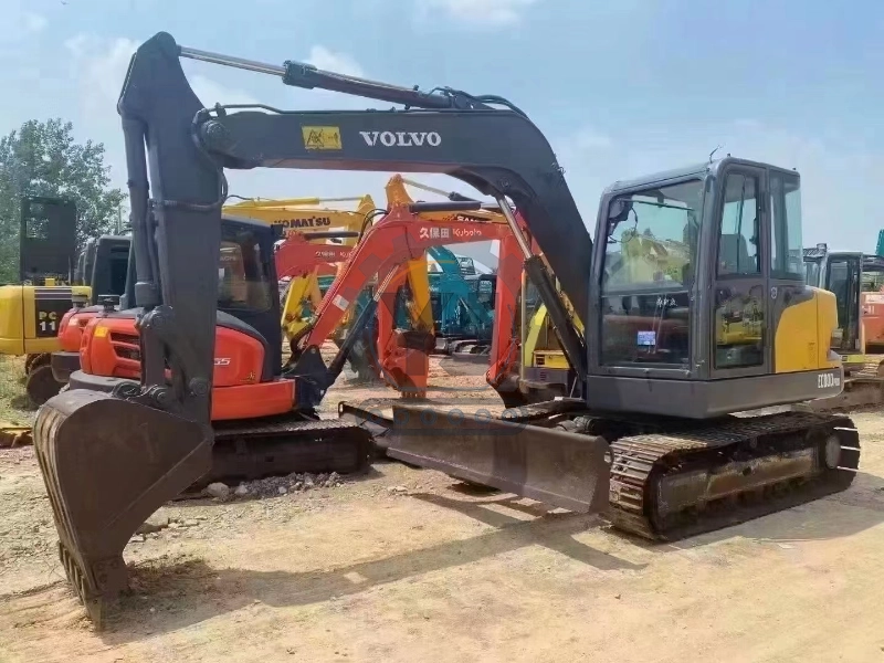 Used volvo Excavator E80Blc EC80 EC80B EC80D 8Ton Large Size Second Hand Construction Equipment
