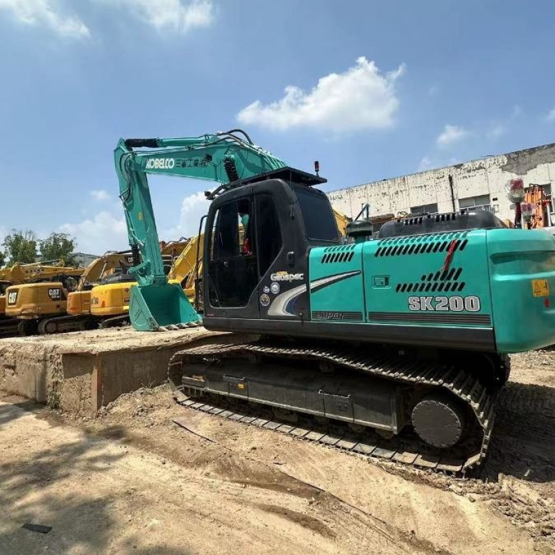 Original Midi Old Used Kobelco Excavator SK200 114KW 20Ton