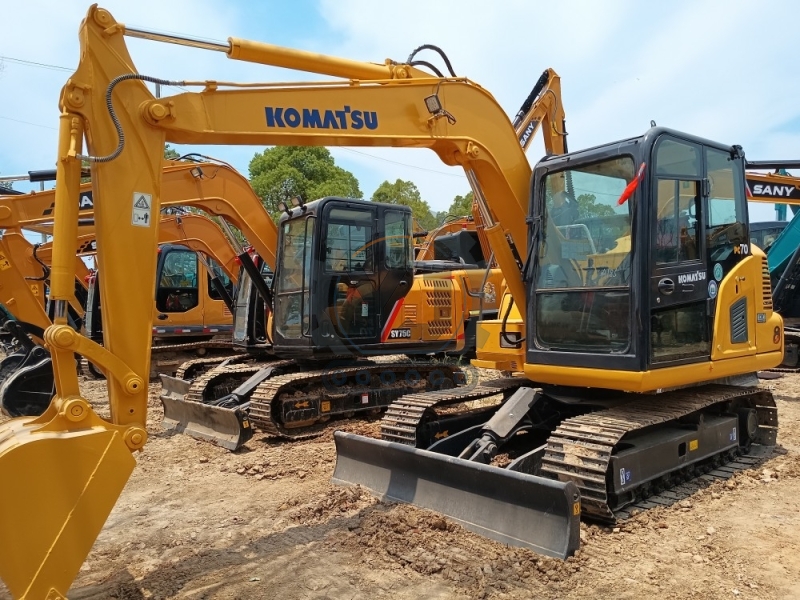 High Quality Komatsu PC70 PC70-8 Second Hand Machinery 7 Tons Hydraulic Crawler Used Komatsu Excavators