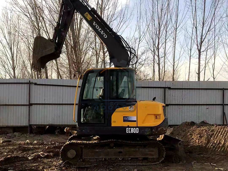 Volvo crawler EC80D used excavator for sale in China