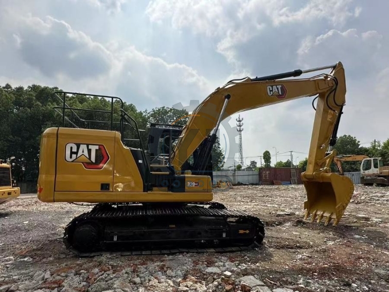 Hydraulic Caterpillar 320GC Used Large Excavators Trackhoes 110KW