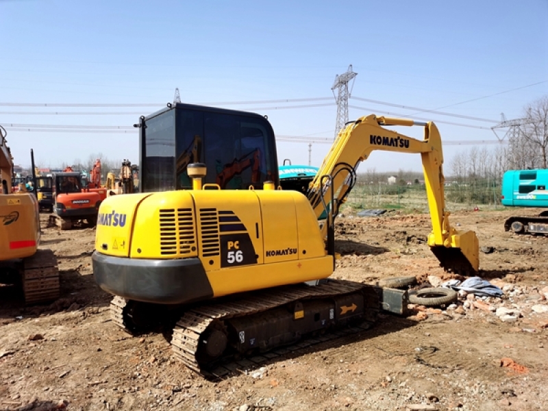Real Price Used Mini Komatsu PC56-7 PC56-8 Crawler Excavator 5ton Komatsu Digger Low Price Saling