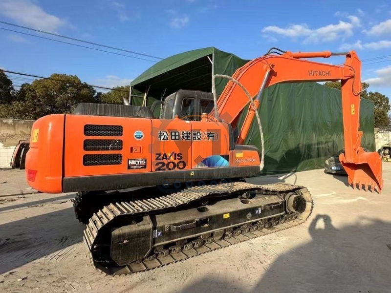 Japan Original Used Hitachi ZX200 Hydraulic Crawler Excavator Second Hand Machinery 100KW Power
