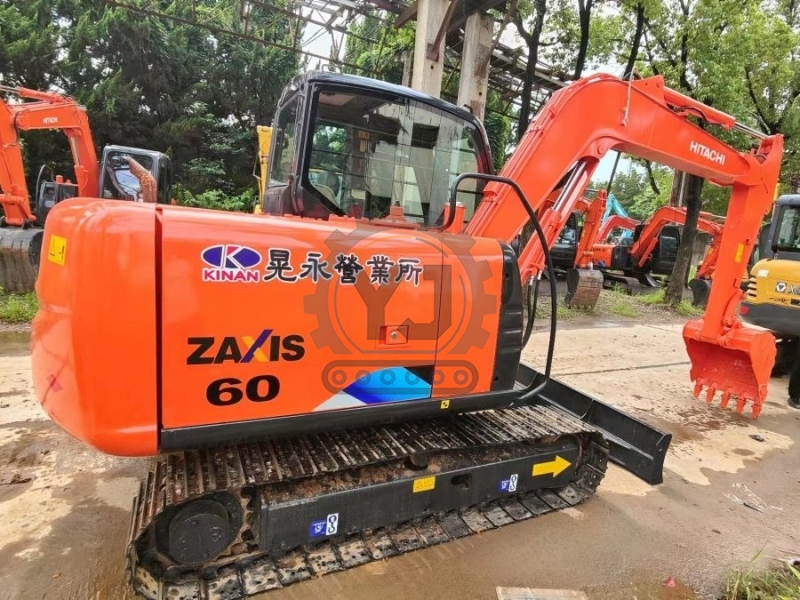 Used Compact Hydraulic Hitachi ZX60 Excavator 5850KG For Mining Construction 60