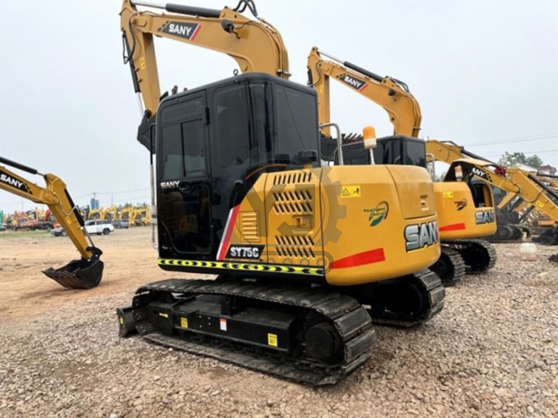 EPA sany SY75C Used Compact Excavators Second Hand Mini Crawler
