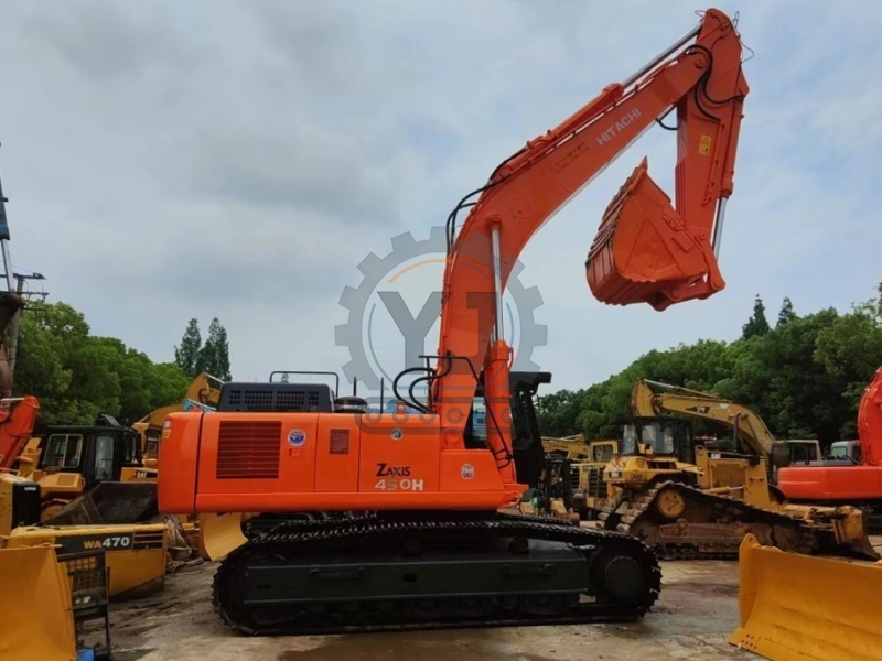 Large Scale Repossessed Hitachi Zx450 Equipment Trader Excavator 45Ton Isuzu Engine