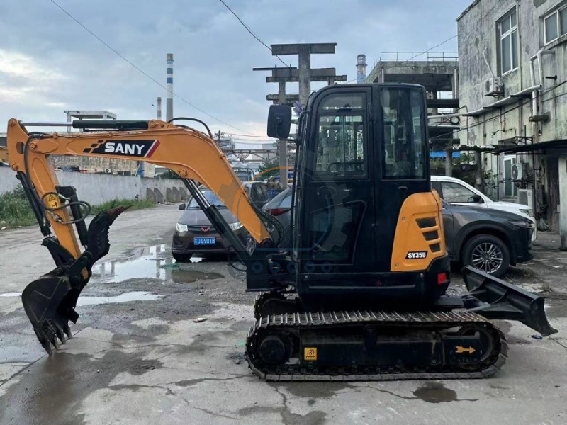 Sany SY35U 2nd Hand Diggers Pre Owned Mini Excavator Hydraulic Crawler 3.5 Ton
