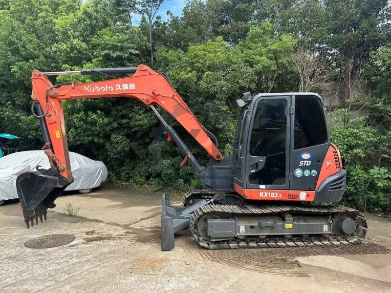 8Ton KX183 Used Kubota Excavator Mini Japan Original Crawler Digger