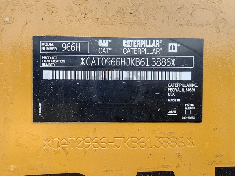 Used Caterpillar CAT966H Wheel Loader low price for sale