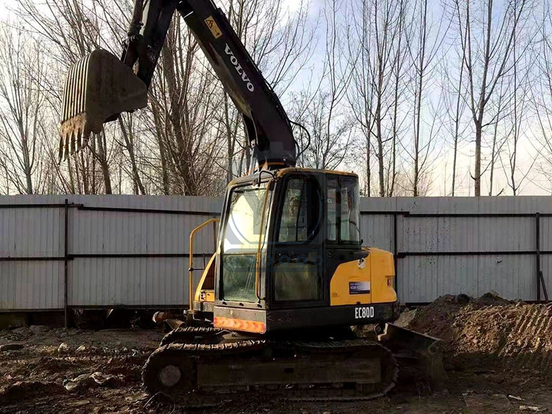 Volvo crawler EC80D used excavator for sale in China