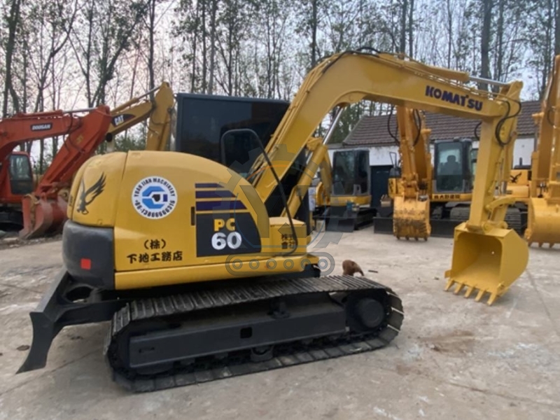 6T Turbocharged Used Komatsu Excavator PC60 Hydraulic Crawler