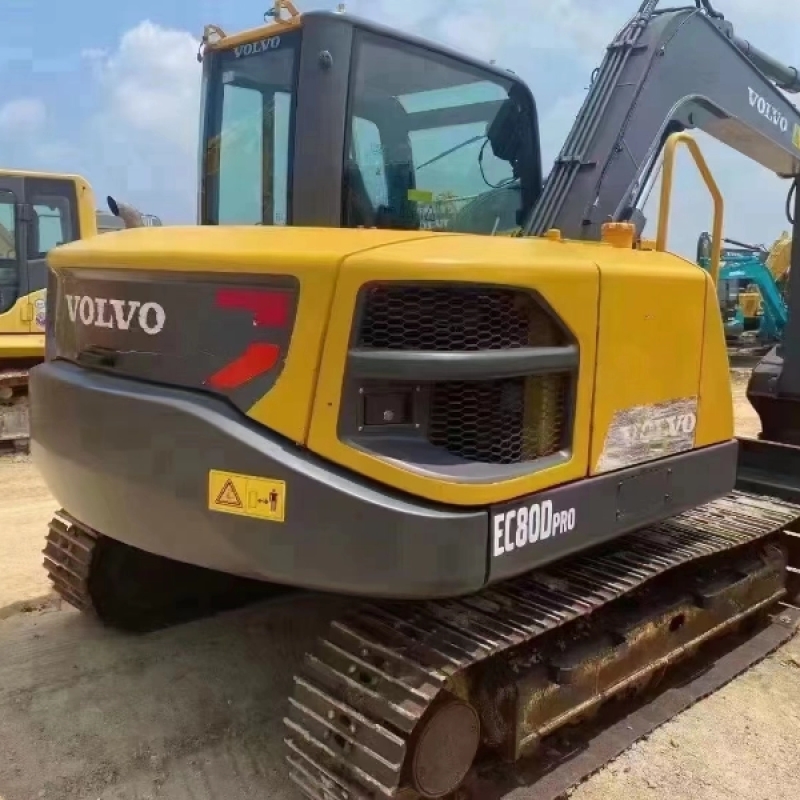 Used volvo Excavator E80Blc EC80 EC80B EC80D 8Ton Large Size Second Hand Construction Equipment