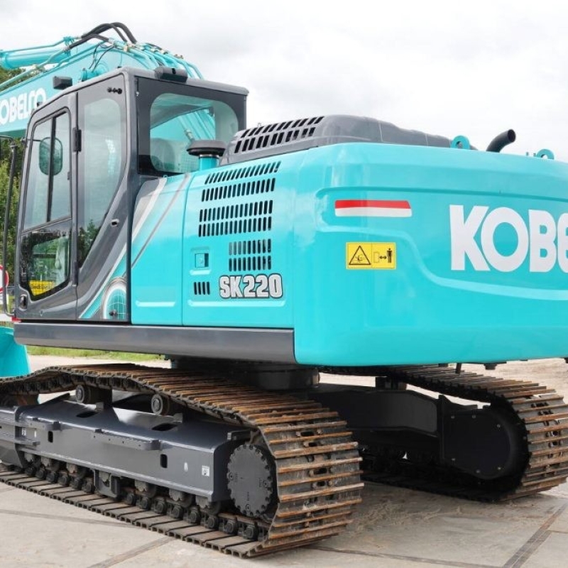 Turbocharged Hydraulic Second hand Kobelco SK220 Excavator Digger 22900KG