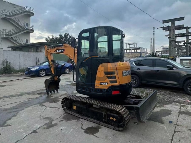 Sany SY35U 2nd Hand Diggers Pre Owned Mini Excavator Hydraulic Crawler 3.5 Ton