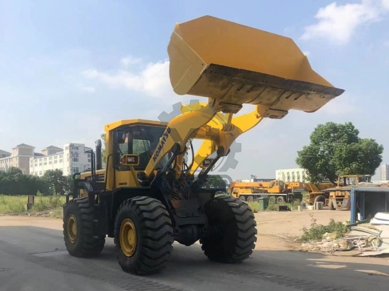 WA470 Used Komatsu Front Wheel Loaders For Construction Earthmoving