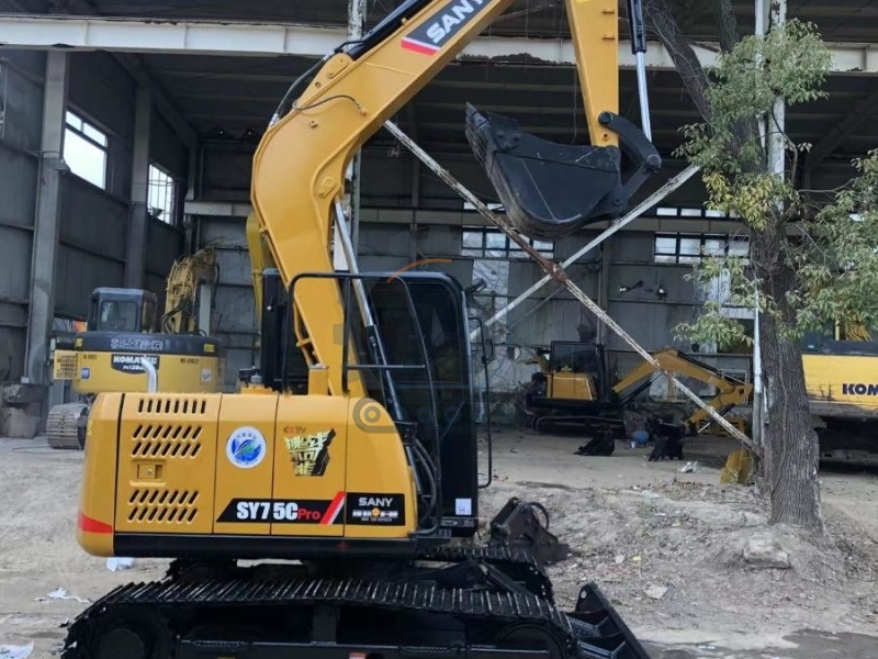 Mini SY75CPro Used Sany Excavator Digger Earth Excavation Equipment