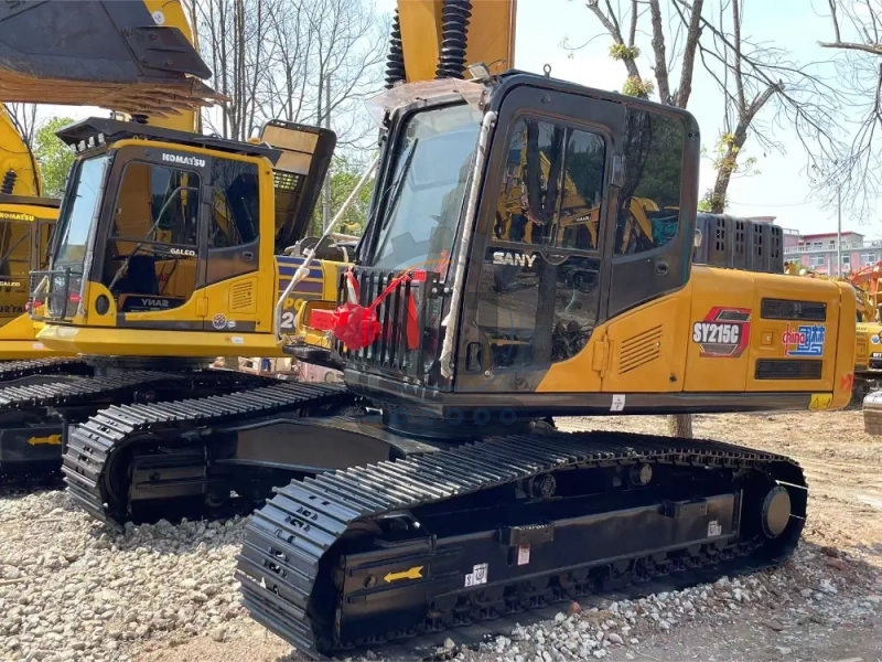 Wonderful Condition Cheap Price Secondhand Sany Excavator 215c Used Excavator Auction Second Hand 21tons Excavator