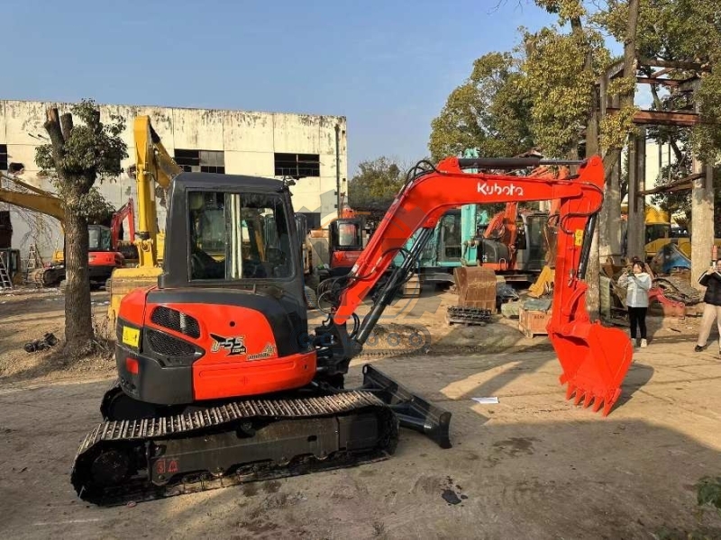 48HP Used Old Kubota Excavator U55-4 Second Hand Diggers Original Japan