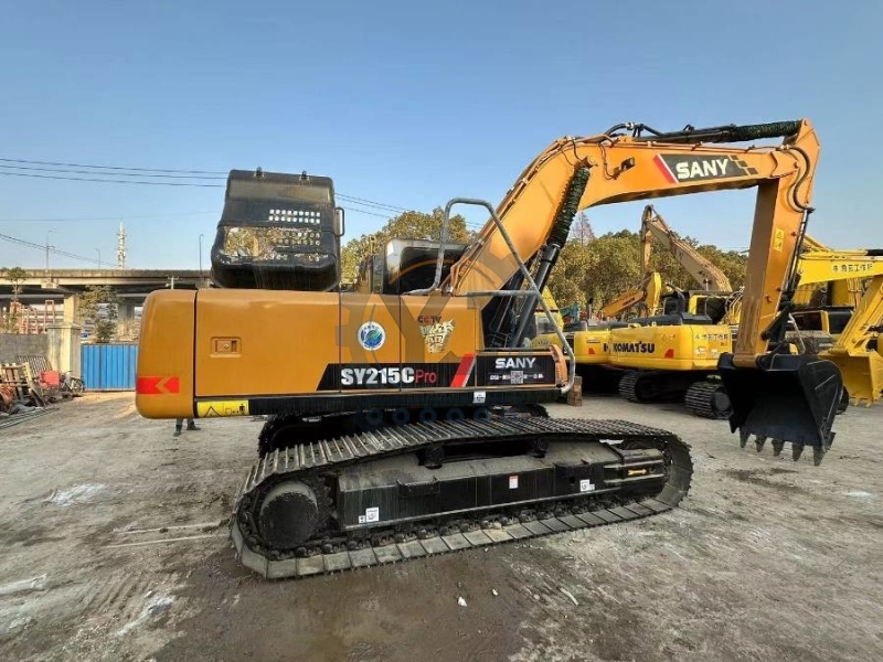 Used Sany SY215C Excavator Machine 21.5 Tons Crawler Digger SY215CPro