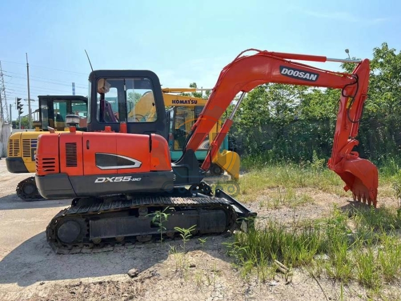 DX55-9C Original Korea Used Doosan Excavator Crawler Mini Digger 5 Ton