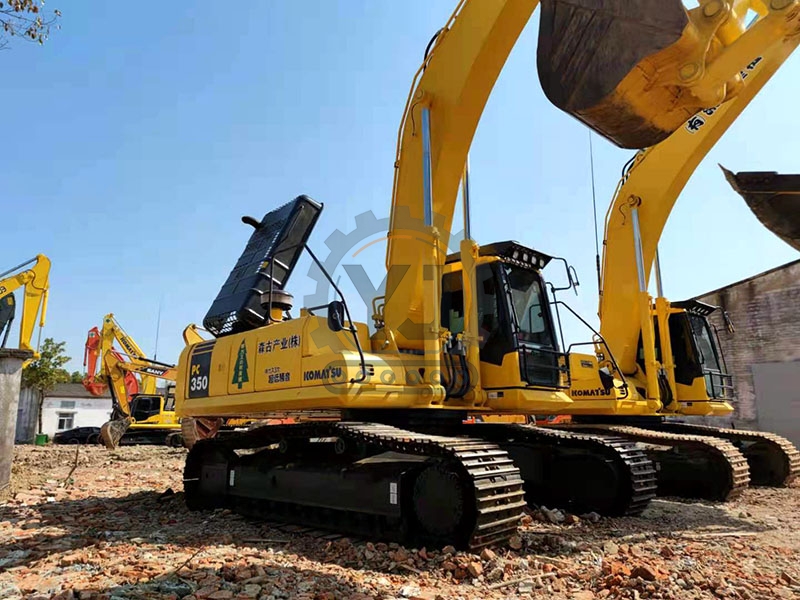 High Performance Used Komatsu PC350-7 Excavator 35 Ton Japan Original Second Hand High Quality Engine Gearbox Gear-Stock