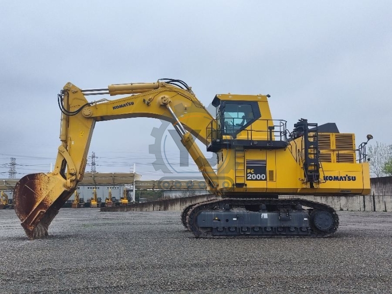 Original Second Hand Komatsu Excavator PC2000-8 Large Earth Moving Machinery