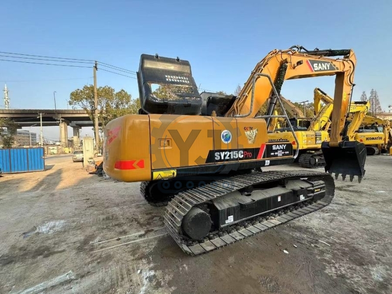 Used Sany SY215C Excavator Machine 21.5 Tons Crawler Digger SY215CPro