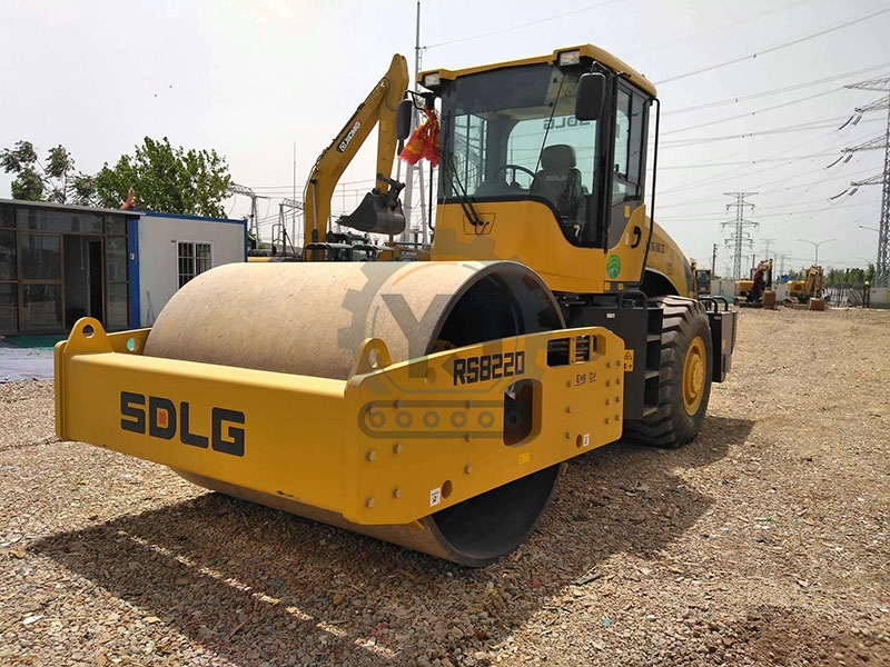SDLG RS8220 road construction equipment used 22 ton single drum roller for sale