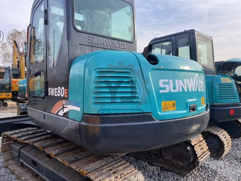8 Ton Weight Machinery Used Excavator Sunward SWE80E Second Hand Sunward 80E Excavator