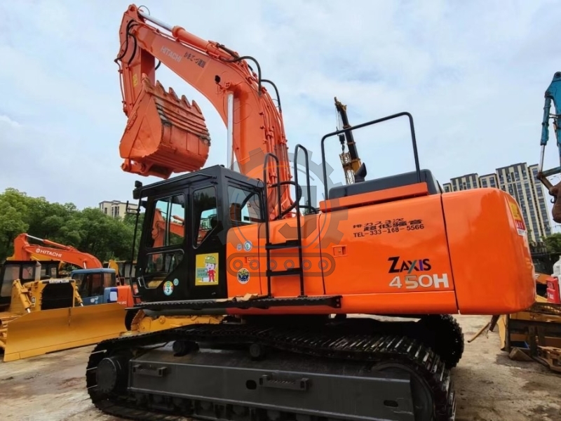 Large Scale Repossessed Hitachi Zx450 Equipment Trader Excavator 45Ton Isuzu Engine